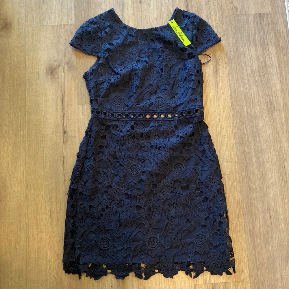 Sam Edelman Navy Cotton Lace Dress